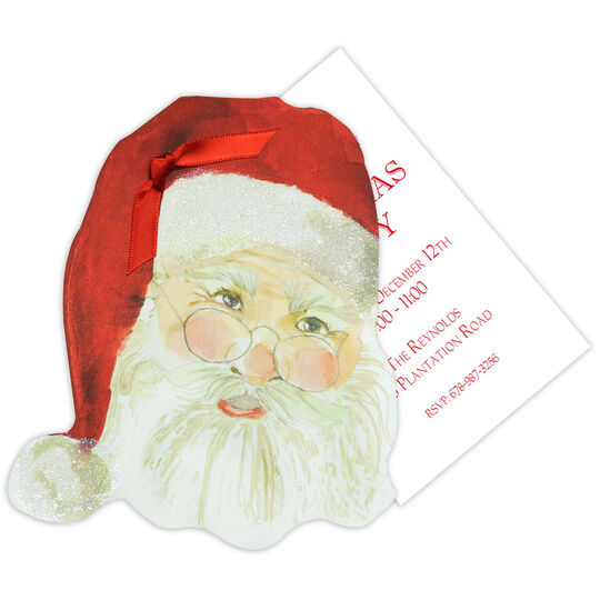 Santa Claus Die-cut Invitations
